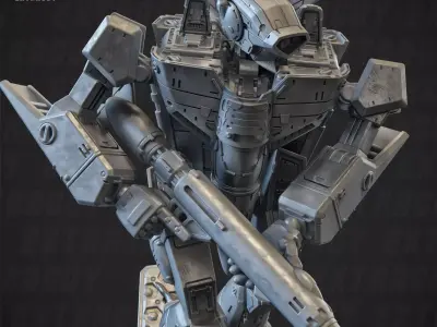 BF-1J Bald Terry 135mm Static 3D print model