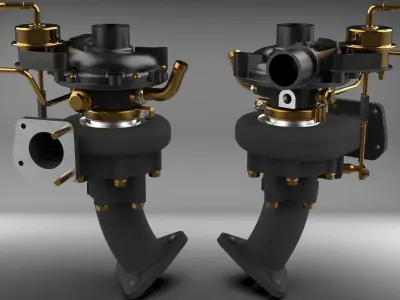 Turbo Charger 3D model