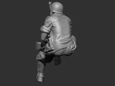 USA Soldier ww2 3D print model