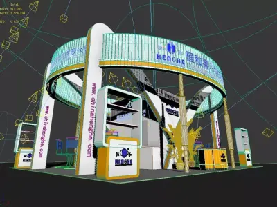 Exhibition - Area - 8X10-3DMAX2009-025 3D model