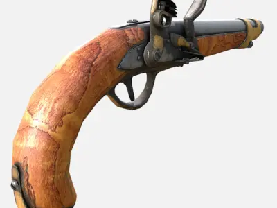 Muskets and Rifles Collection Low-poly 3D model