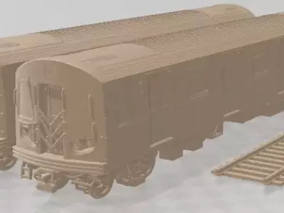 R160 Train New York City Subway Printable 3D print model
