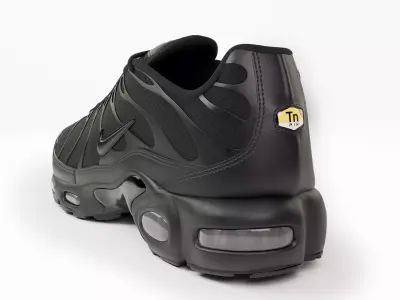 Nike Air Max Plus Black Shoe 3D model