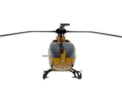 Helicopter Low-poly 3D model 15
