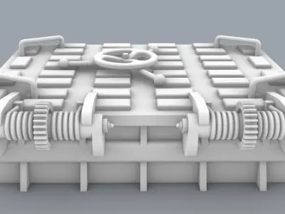 Hatch 1 Low-poly 3D model