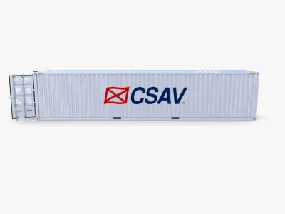 40ft Shipping Container CSAV v1 3D model