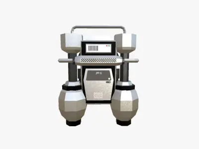 Jetpack Low Poly G05 - SciFi Character Design Low-poly 3D model
