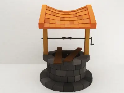Well - low poly 3D model