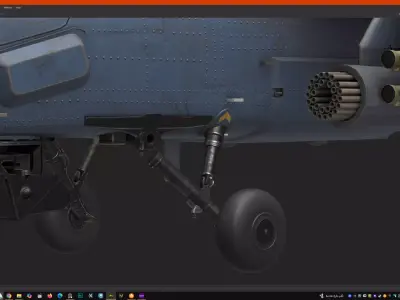 Mi-28N Havoc Attack Helicopter Low-poly 3D model