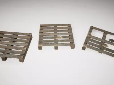 Industrial prop pack Low-poly 3D model
