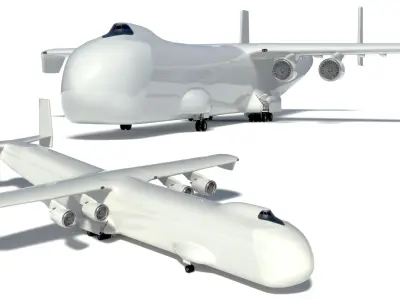 Giant Cargo Plane 3D model