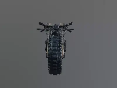 cyberpunk motorcycle prop 3D model