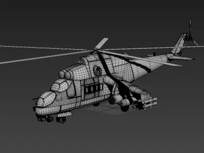Helicopter 3D model by sobervp7