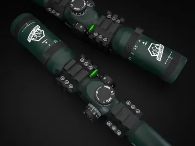 Sniper scope CanisLatrans 1-4x24 IRF 3D model