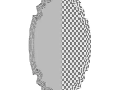 Broadmeadow Accent Wall Mirror ROSP5037 3D model