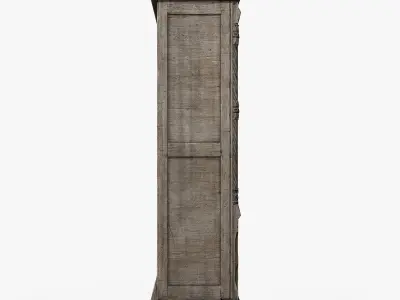 Gothic Bookcase Low-poly 3D model