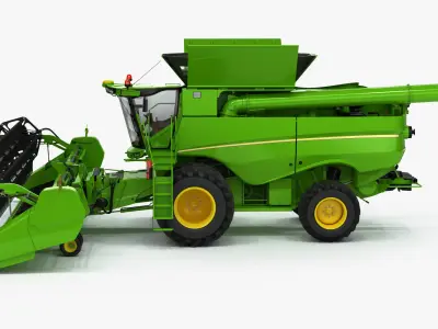 Combine Harvester 3D model 7