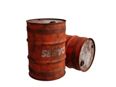 Oil drum 3D model buy