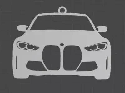 M3  Car Rearview Mirror Ornament - Key chain 3D print model