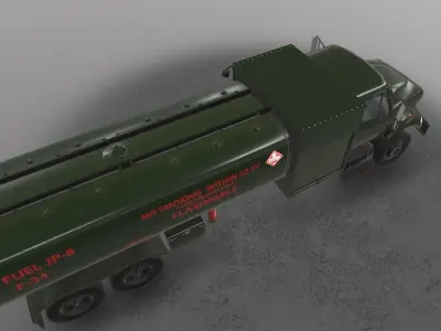 Refueler Green International 7400  Low-poly 3D model
