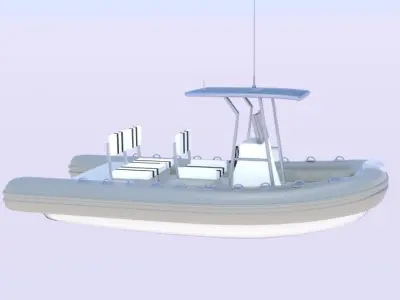  Inflatable Boat  3D model