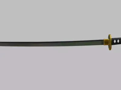Katana game ready  Low-poly 3D model