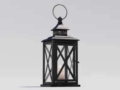 Lantern 01 Low-poly 3D model