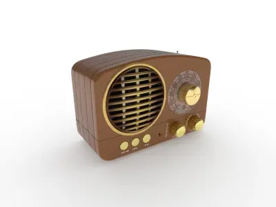 Retro Bluetooth Speaker 3D model