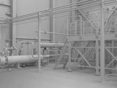 GAS-PUMPING UNIT 3D model