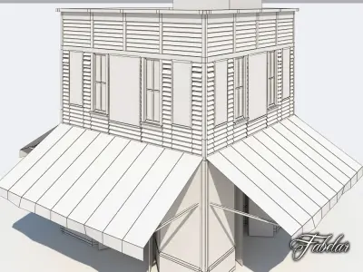 Building 10 Low-poly 3D model