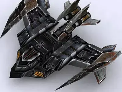 3DRT - Sci-Fi Forces - Bomber 3  Low-poly 3D model