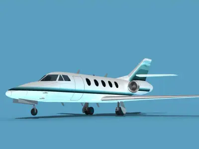 Dassault Falcon 20 V11 3D model