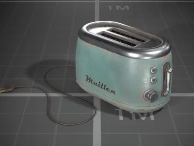 Used Vintage Toasters Low-poly 3D model