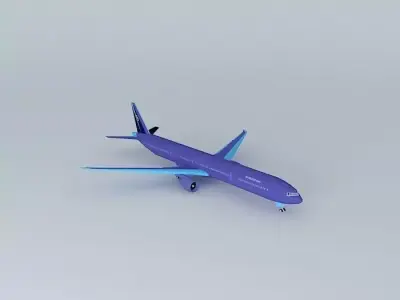 AirAtlanticOcean Boeing 777 300ER with interior Free 3D model