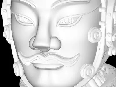 Metal Future Terracotta Warriors Ornaments 3D model