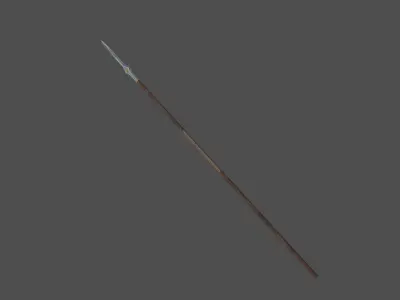 Gondor Spear - The Lord of the Rings Low-poly 3D model