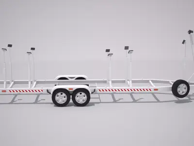 Sailboat Trailer 3D model