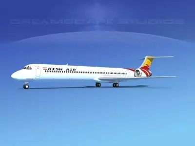 McDonnell Douglas MD83 Kish Air 3D model