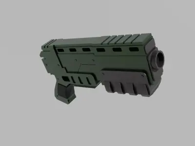 Warhammer 40k Pistol Exitus Low-poly 3D model
