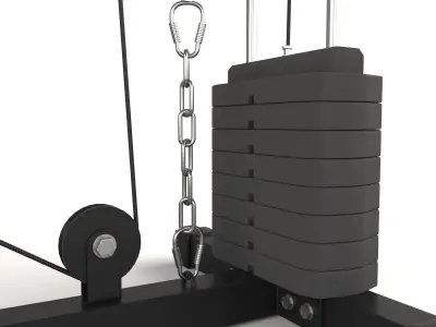 Arm Pull Gym Machine 3D model