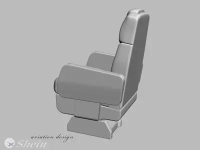 airplane business class seat 3D model