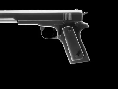 M 1911 pistol Low-poly 3D model
