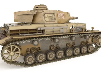 Panzerkampfwagen IV Ausf E  3D model
