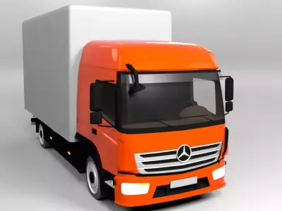 MERCEDES ATEGO 2015 LOWPOLY Low-poly 3D model