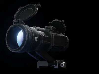 StrikeFire II Red Dot Rifle Optic Low-poly 3D model