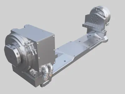 4-axis robotic arm structure 3D model