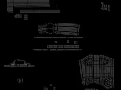 Pistol Gun Low-poly 3D model purchase