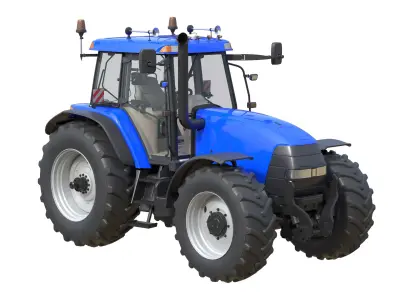 Case IH MXM 190 Tractor Low-poly 3D model