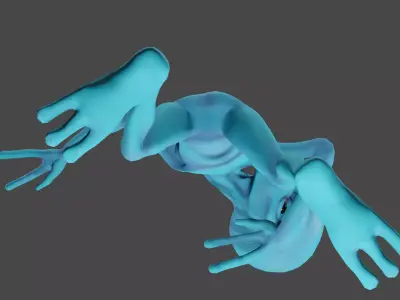 Dancing  Alien Low-poly 3D model