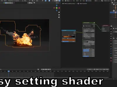 High and Low Resolution Medium Explosion - vdb animated 3D model